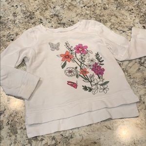 Long sleeve shirt with floral print